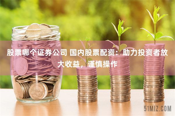 股票哪个证券公司 国内股票配资：助力投资者放大收益，谨慎操作